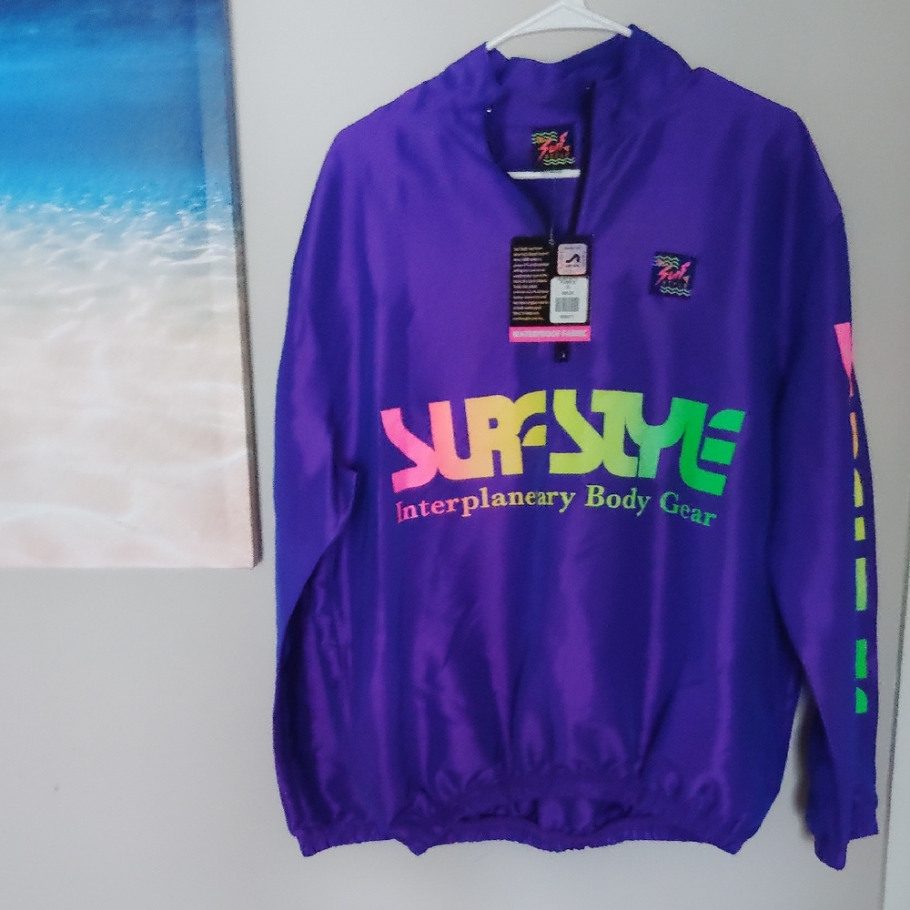 Surf Style Purple Utility Jacket